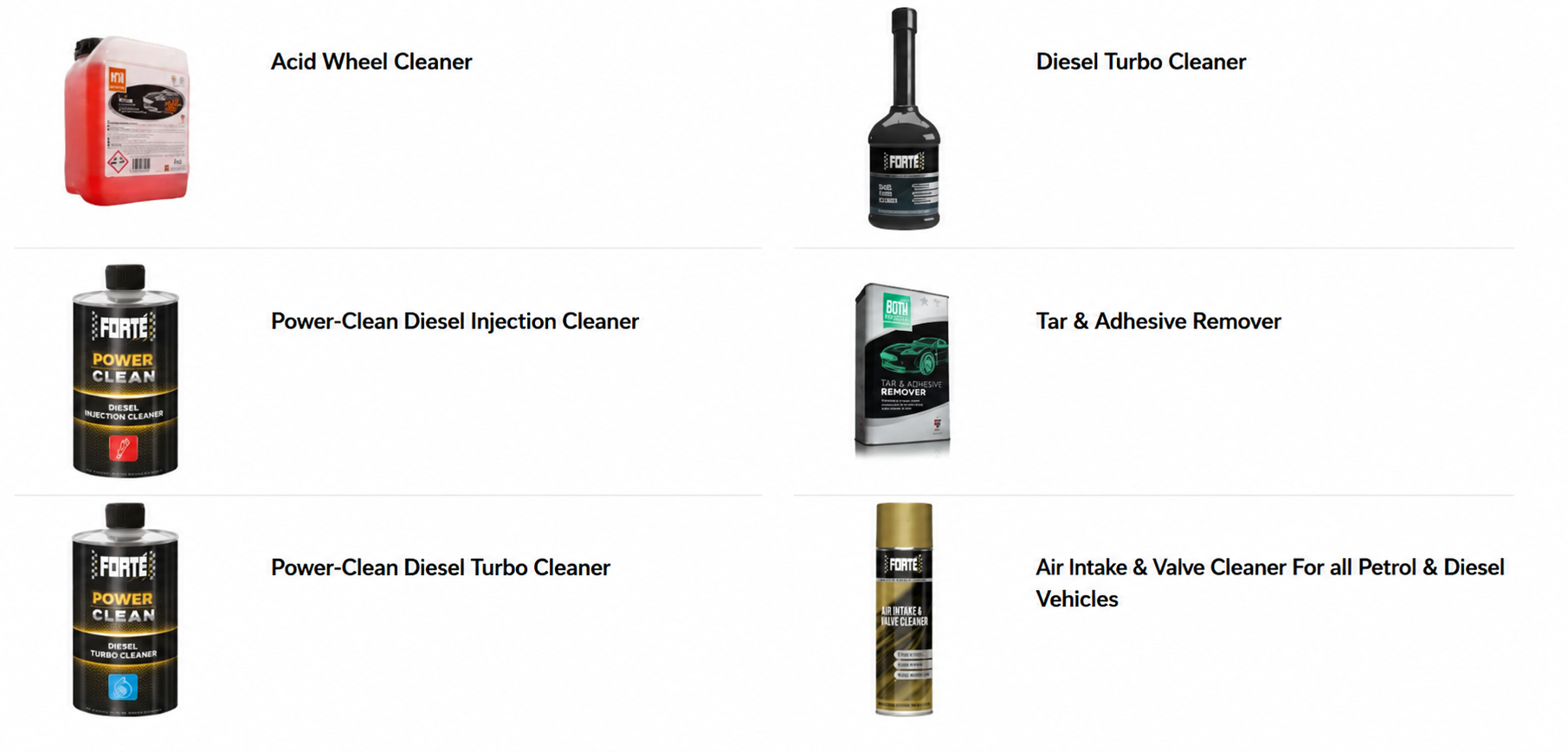 Forté Injector Cleaner